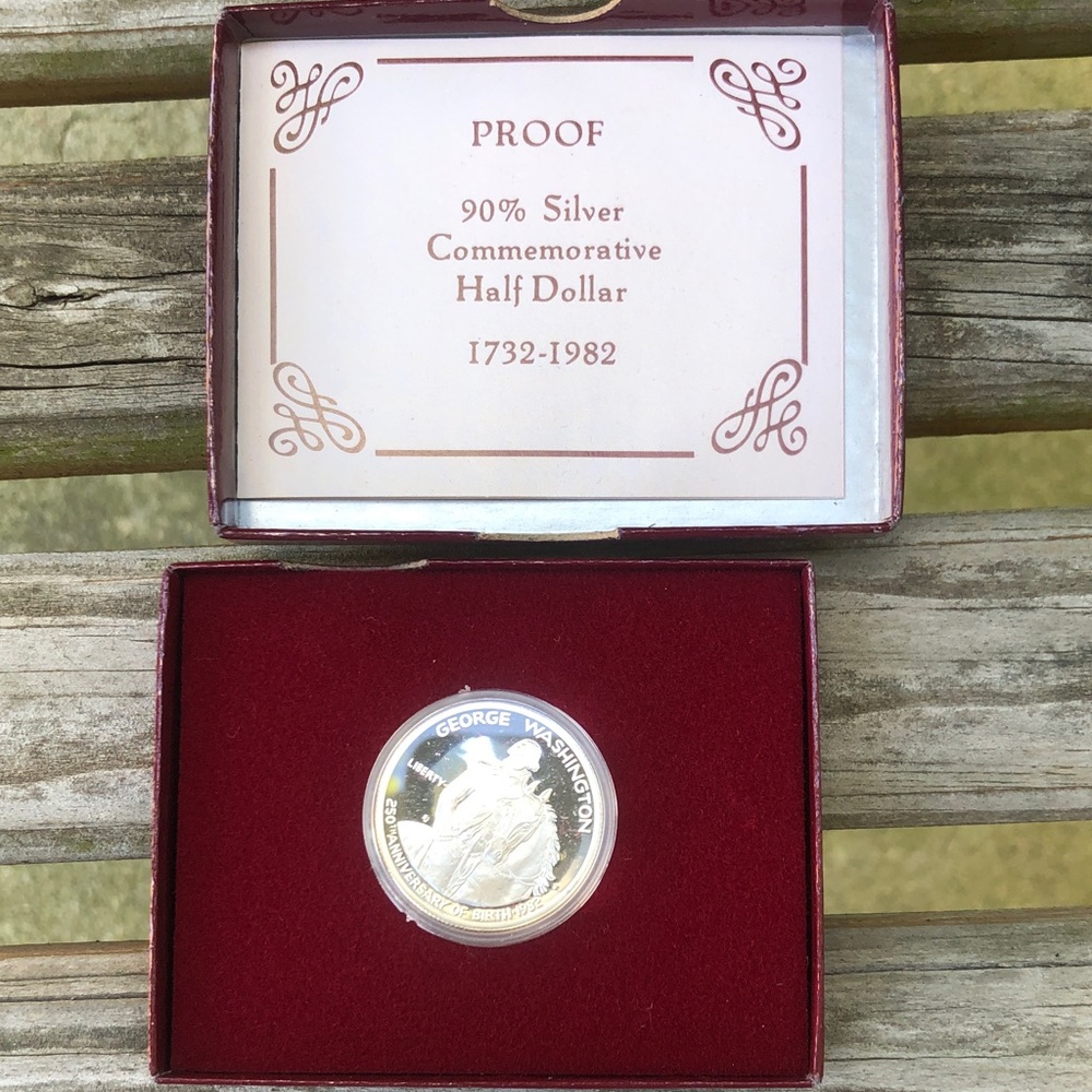 90% silver Washington commemorative half dollars 10 coins - Picture 3 of 15